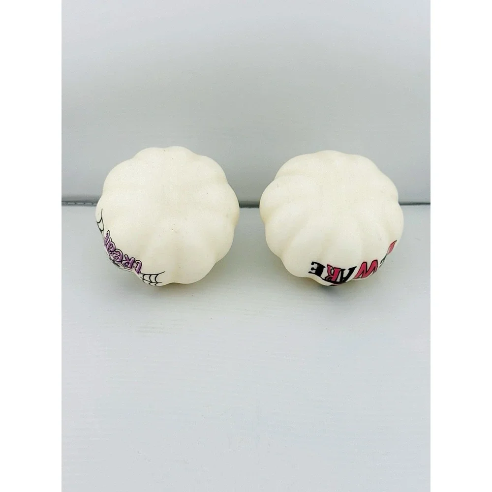 Halloween Summerween Pink Mini Pumpkin Set. Includes 4 Total